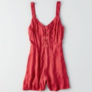 NWT AE Lace-up romper